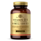SOLGAR VITAMIN D3 (CHOLECALCIFEROL) 10 MCG (400 IU) SOFTGELS