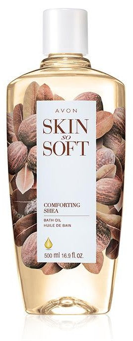 Avon skin so soft Comforting Shea bath oil 16.9 fl oz