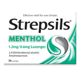 Strepsils Menthol 1.2mg/0.6mg Lozenges