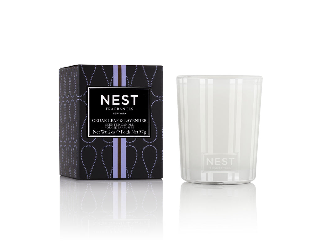 Nest Cedar Leaf & Lavender Votive Candle
