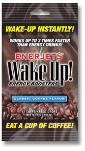 Enerjets Wake Up Energy Booster Drops, Classic Coffee Flavor - 12 Caffeinated Drops