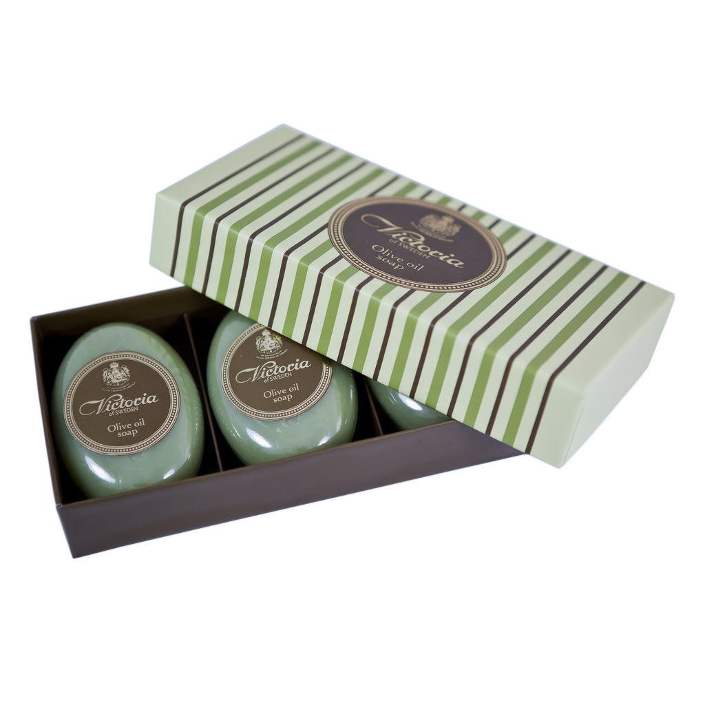 Victoria of Sweden Olive Oil Soap 100g 3.5oz - 3 Pack