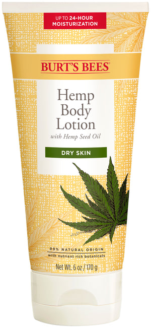 Burt's Bees Hemp Seed Oil Moisturizing Body Lotion, Dry Skin