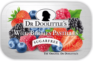 Dr. Doolittle’s Sugar Free Pastilles Wild Berries Flavor, 2.12 Ounce Tin,