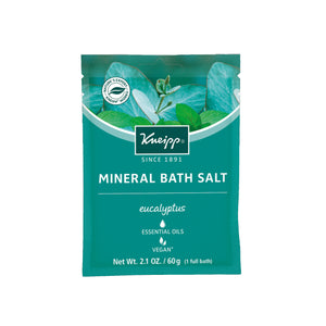 Kneipp Eucalyptus Mineral Bath Salt 2.1 oz Pouch