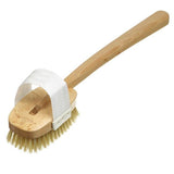 Kent Luxury Beechwood Pure White Bath Brush With Detachable Head FD3