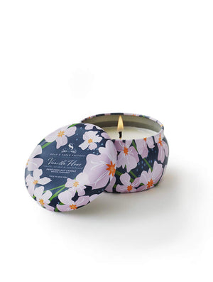 Soap & Paper Factory Vanilla Fleur Tin Soy Candle, 3 oz.