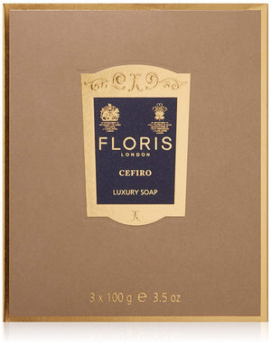 Floris London Cefiro Luxury Soap 3-Pack
