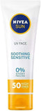 Nivea Sun Ultra Violet Face Soothing Sensitive Spf 50 50Ml