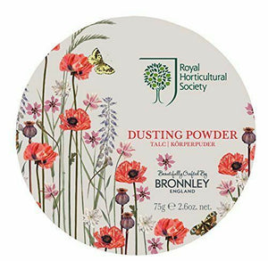 Bronnley & Co Royal Horticultural Society Poppy Meadow Dusting Powder 75 g