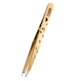 Rubis Switzerland Swiss Tweeze Slant Tip Tweezer Red Gold 1K111REDGOLD