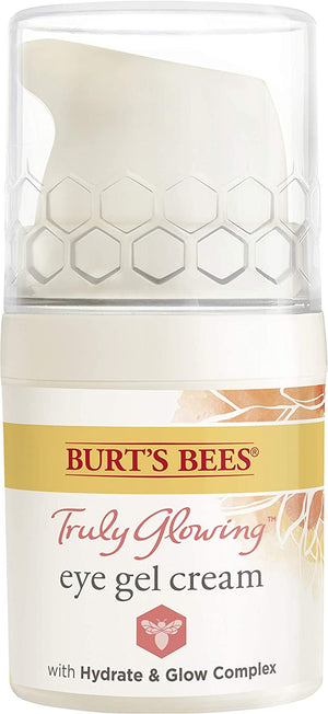 Burt's Bees Truly Glowing Reawakening Gel Eye Cream with Hydrate and Glow Complex, 0.5 Fluid Ounce