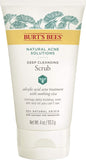 Burt's Bees Natural Acne Solutions Pore Refining Cleansing Scrub, Exfoliating Face Wash for Oily Skin
