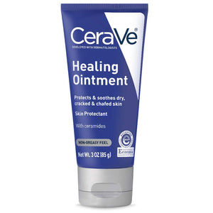 CeraVe Healing Ointment 3 Ounce Cracked Skin Repair Skin Protectant with Petrolatum Ceramides Lanolin & Fragrance Free
