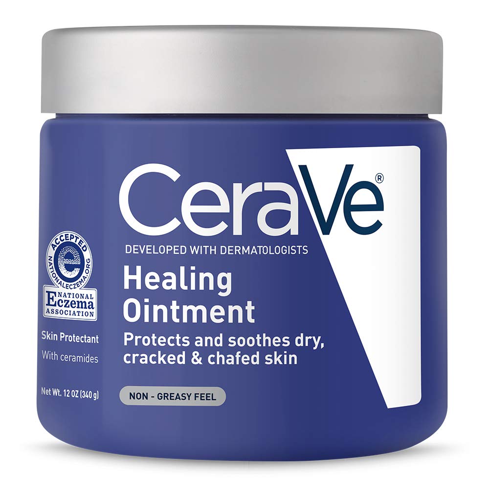 CeraVe Healing Ointment Cracked Skin Repair Skin Protectant with Petrolatum Ceramides