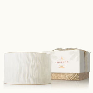 Thymes Frasier Fir Ceramic 3 Wick Candle
