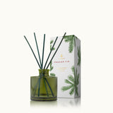 Thymes Frasier Fir Petite Reed Green Glass Diffuser 4 fl oz